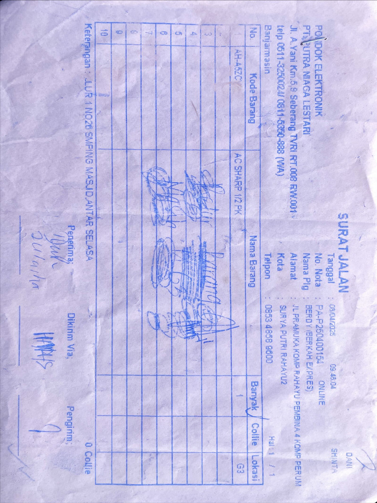 Surat Jalan AC | PDF