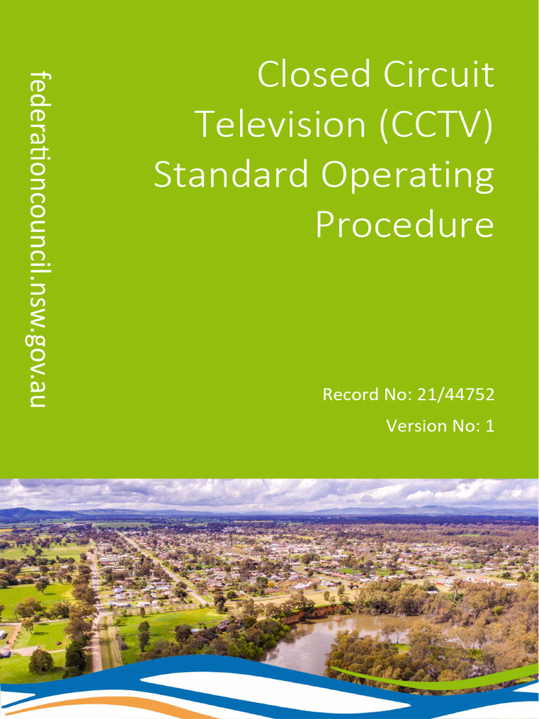CCTV Standard Operating Procedure | PDF | Closed Circuit Television | Risk