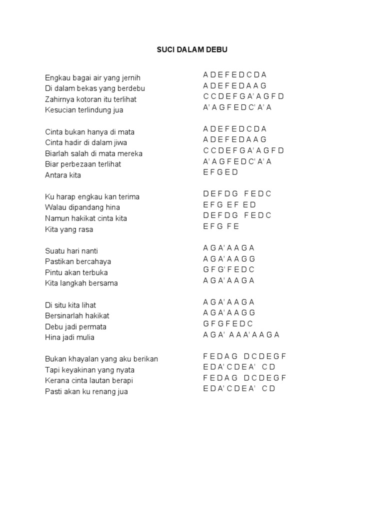Not Lagu Pdf