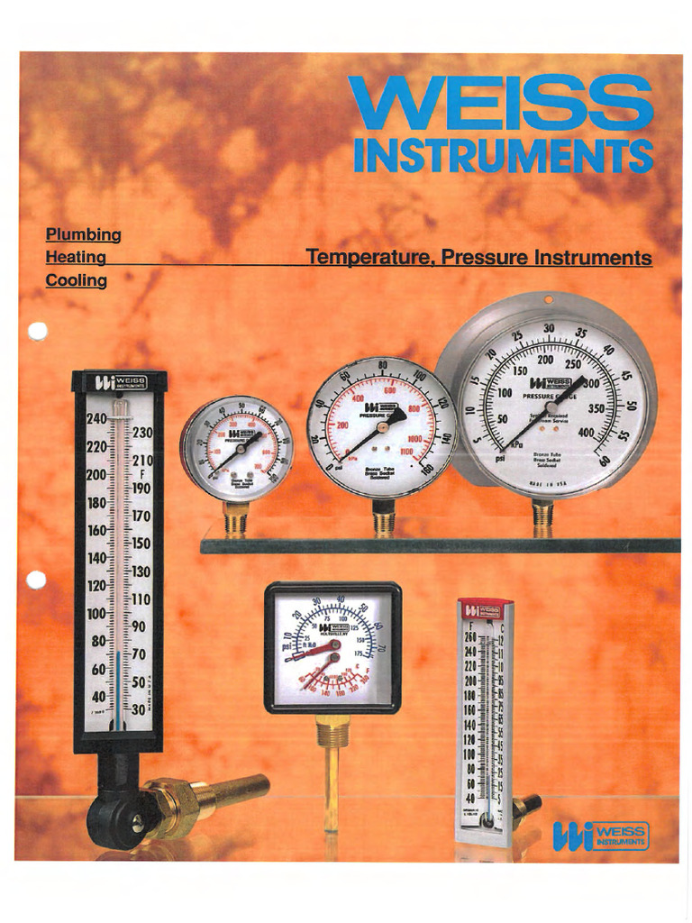 Pressure and Temprature Gauge | PDF