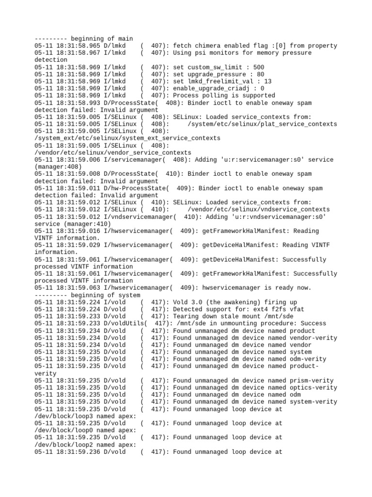 Android System Log Analysis | PDF | Computer Data | Operating System ...