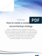 How To Create A Complex and Secure Backup Strategy: GFI White Paper
