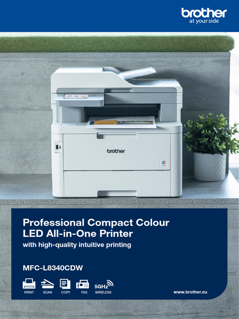 MFC L8340CDW Datasheet | PDF | Fax | Image Scanner