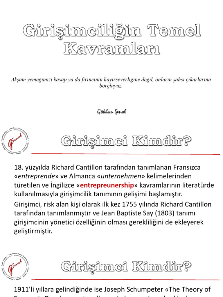 02 - Girişimciliğin Temel Kavramları | PDF