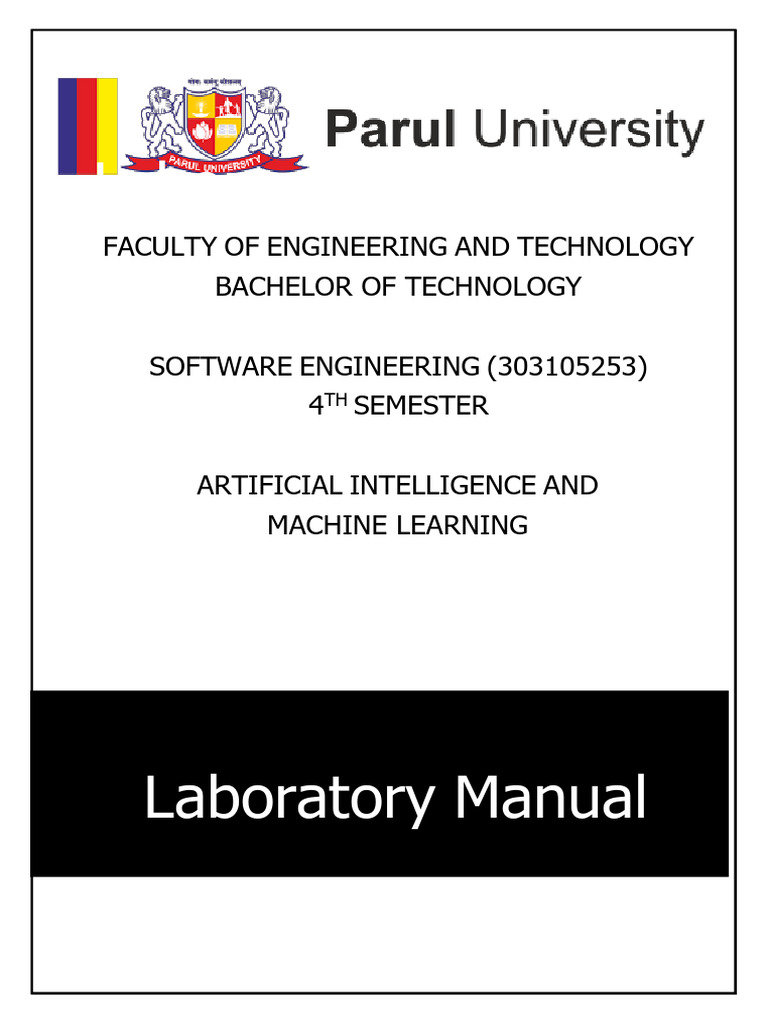 AI & ML Lab Manual for Software Engineering | PDF