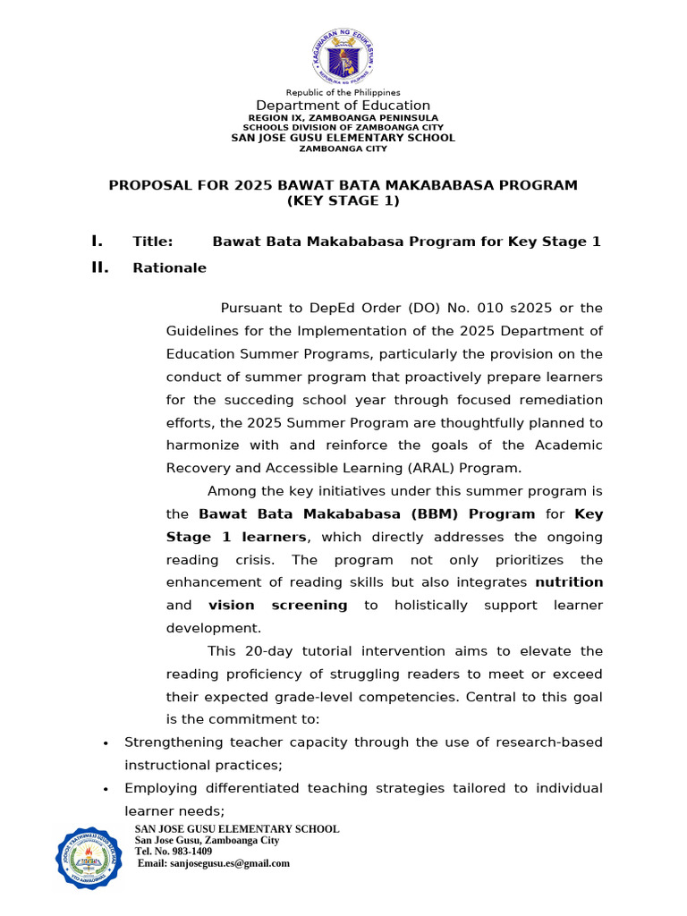 Proposal BBM Sjges | PDF | Differentiated Instruction | Education Theory