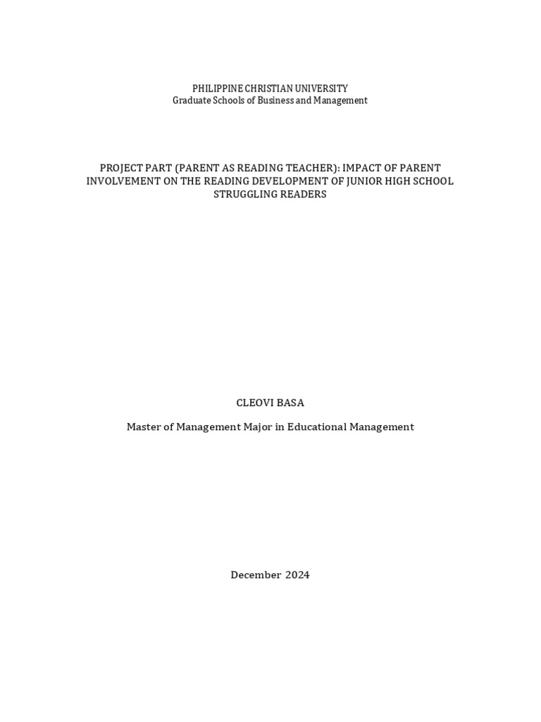 BASA, CLEOVI - Immersion Paper | PDF | Reading Comprehension | Teachers