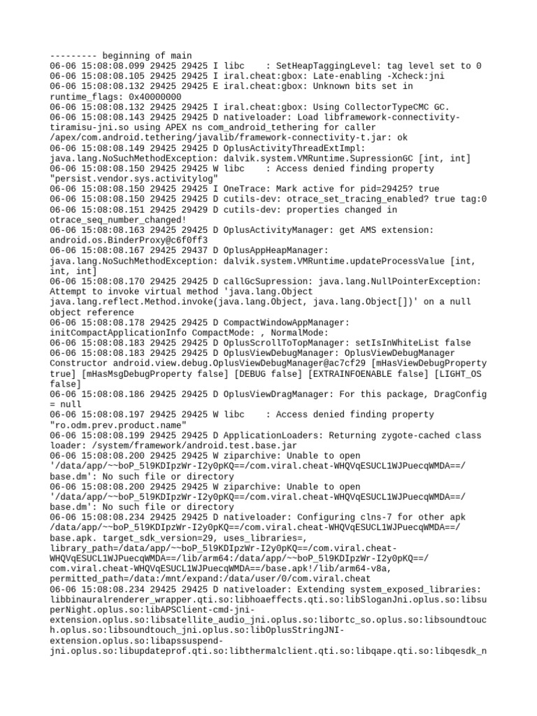 Android Log Analysis and Debugging Insights | PDF | Software | Computing