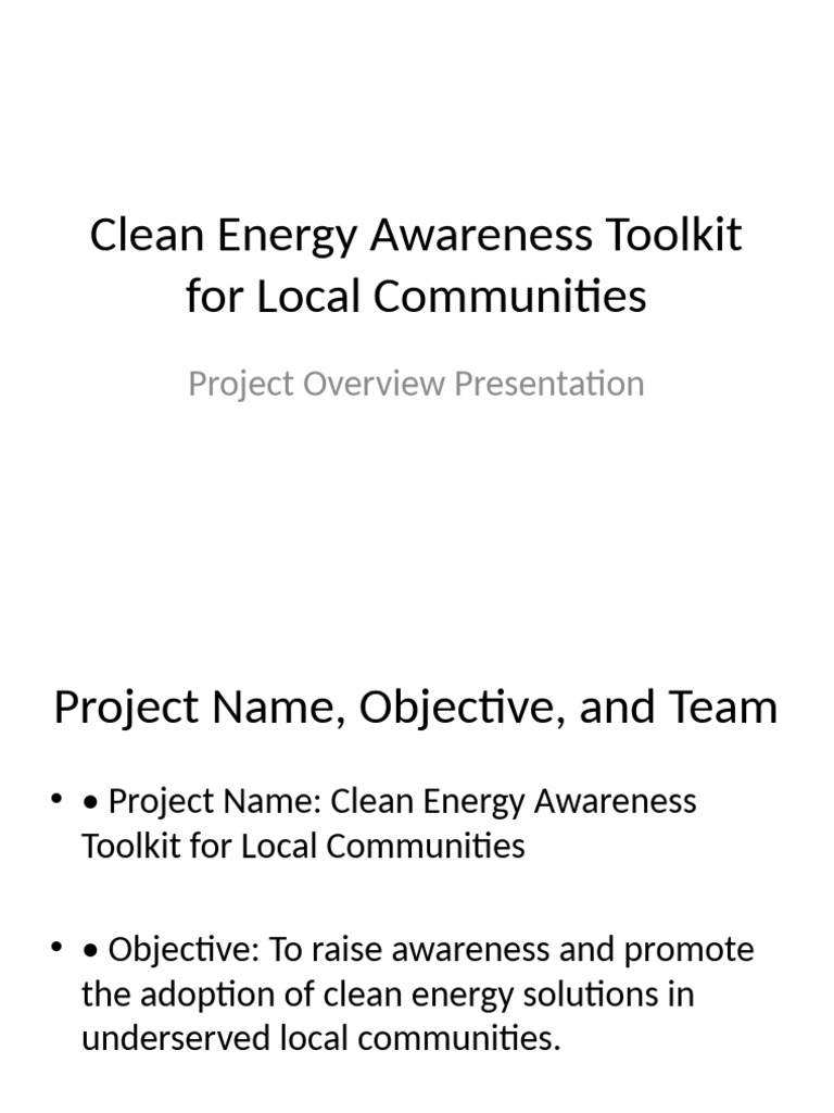 Clean Energy Toolkit for Communities | PDF