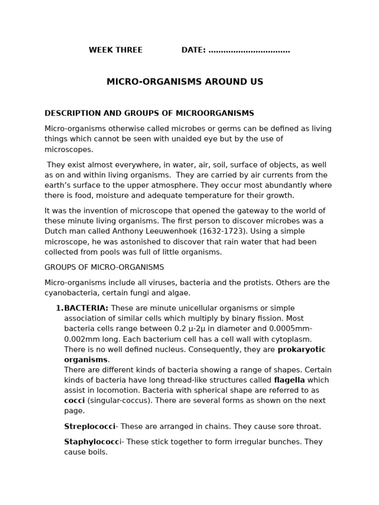 Types and Effects of Microorganisms | PDF | Microorganism | Sexually ...