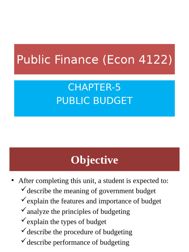 Understanding Public Budgeting Principles | PDF | Government Budget ...