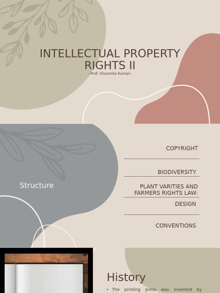 Intellectual Property Right - II | PDF | Trips Agreement | Copyright