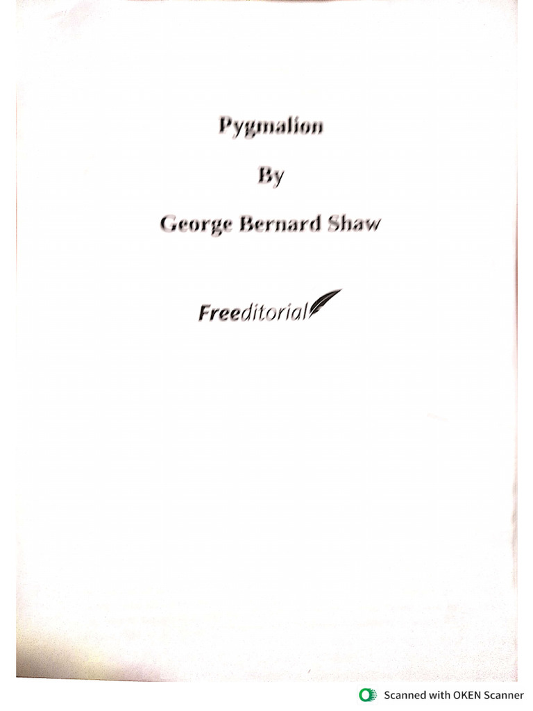 Pygmalion Act 1 - 250505 - 155243 | PDF