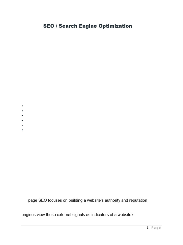 Understanding SEO Basics and Benefits | PDF | Search Engine ...