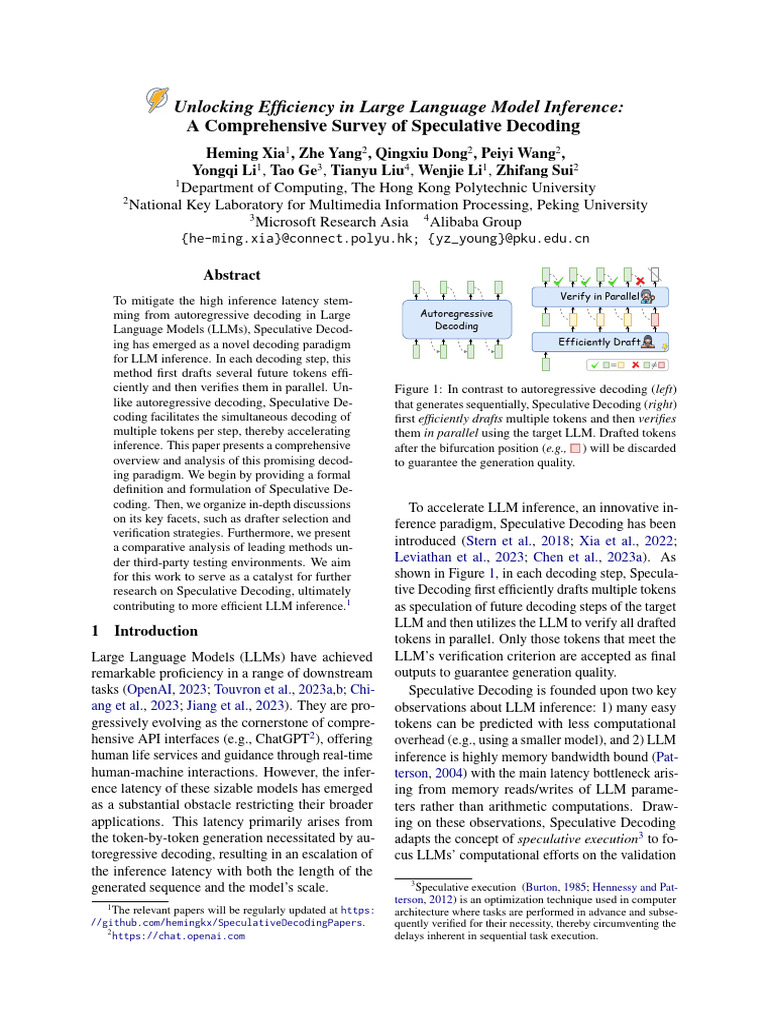Xia Et Al. - 2024 - Unlocking Efficiency in Large Language Model Infer ...