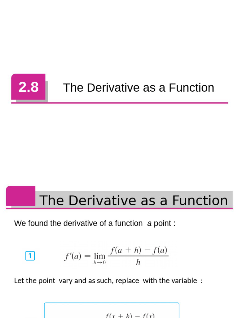 Understanding Derivatives and Their Functions | PDF | Derivative ...