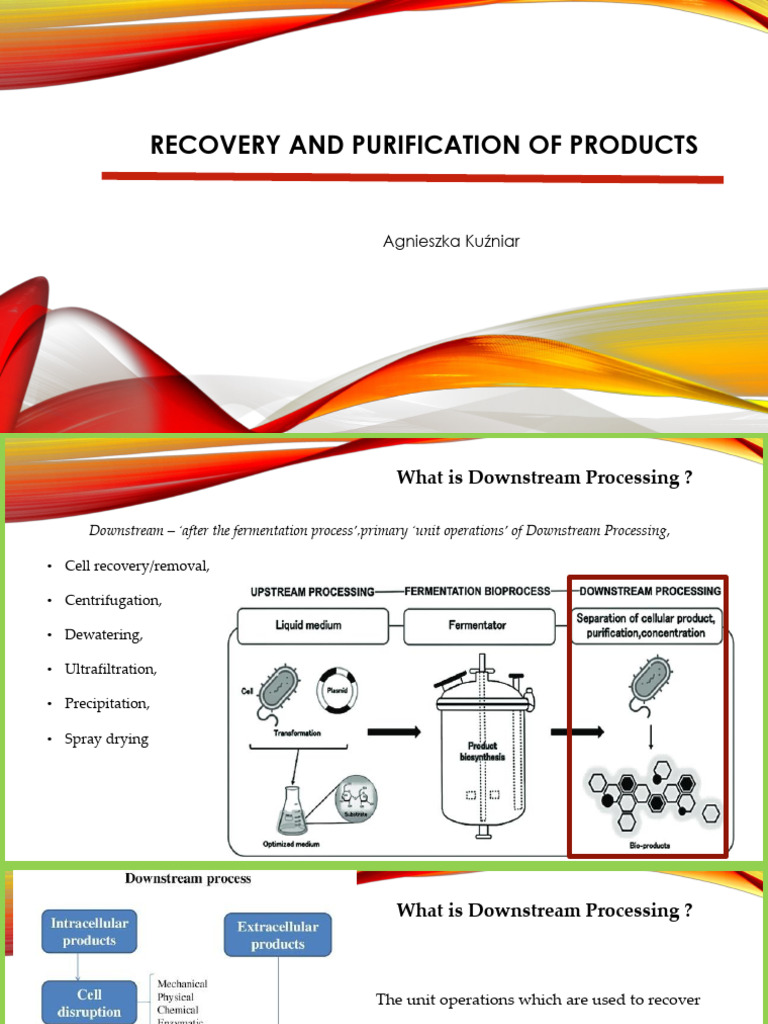 Downstream Processing Techniques Overview | PDF | Protein Purification ...