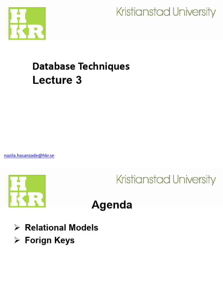 Lecture+3 RelationalModel | PDF | Data Type | Software Engineering