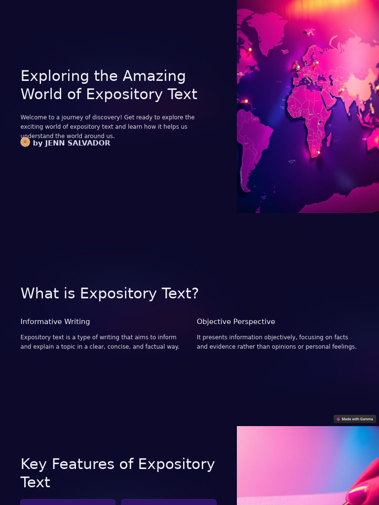 Exploring The Amazing World of Expository Text | PDF | Information ...
