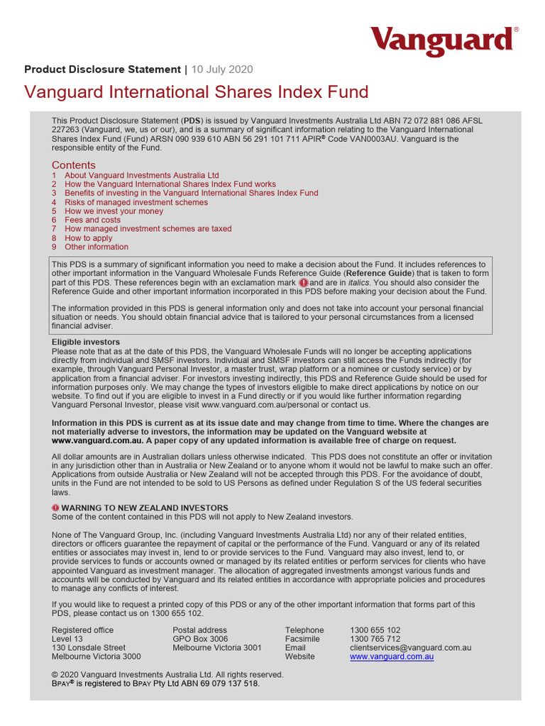 vanguard-international-shares-index-fund-pds-pdf-investment-fund