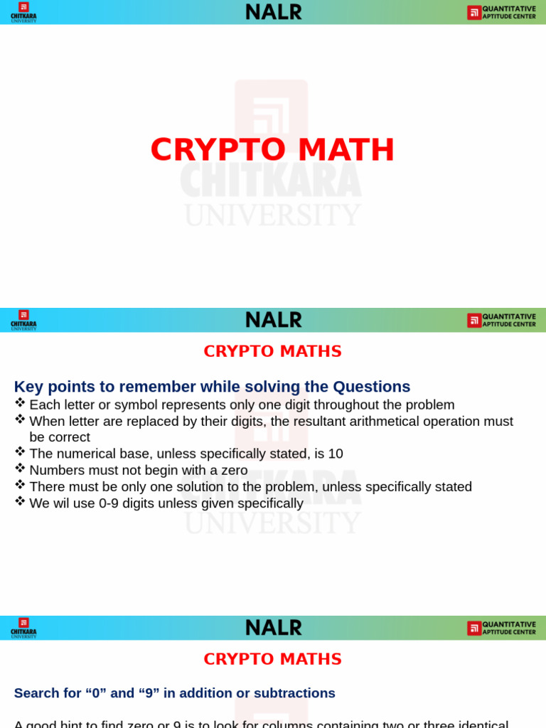 Crypto Maths (SURESH) | PDF | Mathematics | Numbers