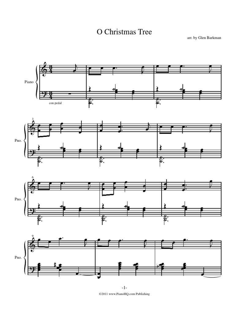 O Christmas Tree (Jazz) PDF