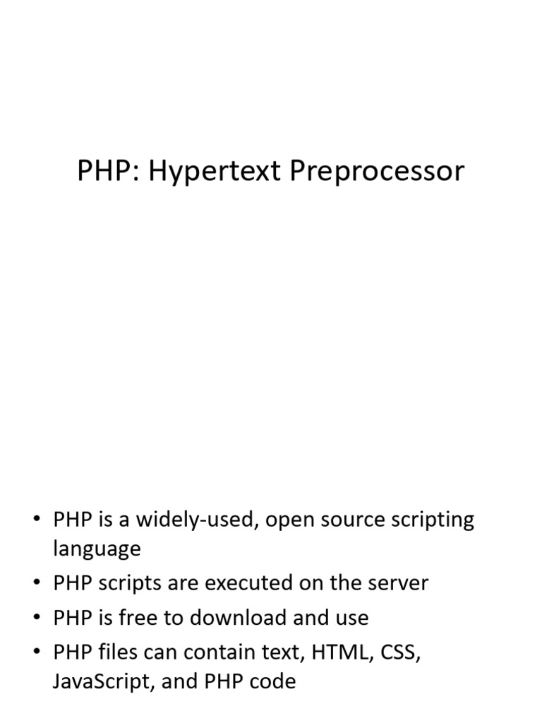 Introduction to PHP Programming Basics | PDF | Php | Variable (Computer ...