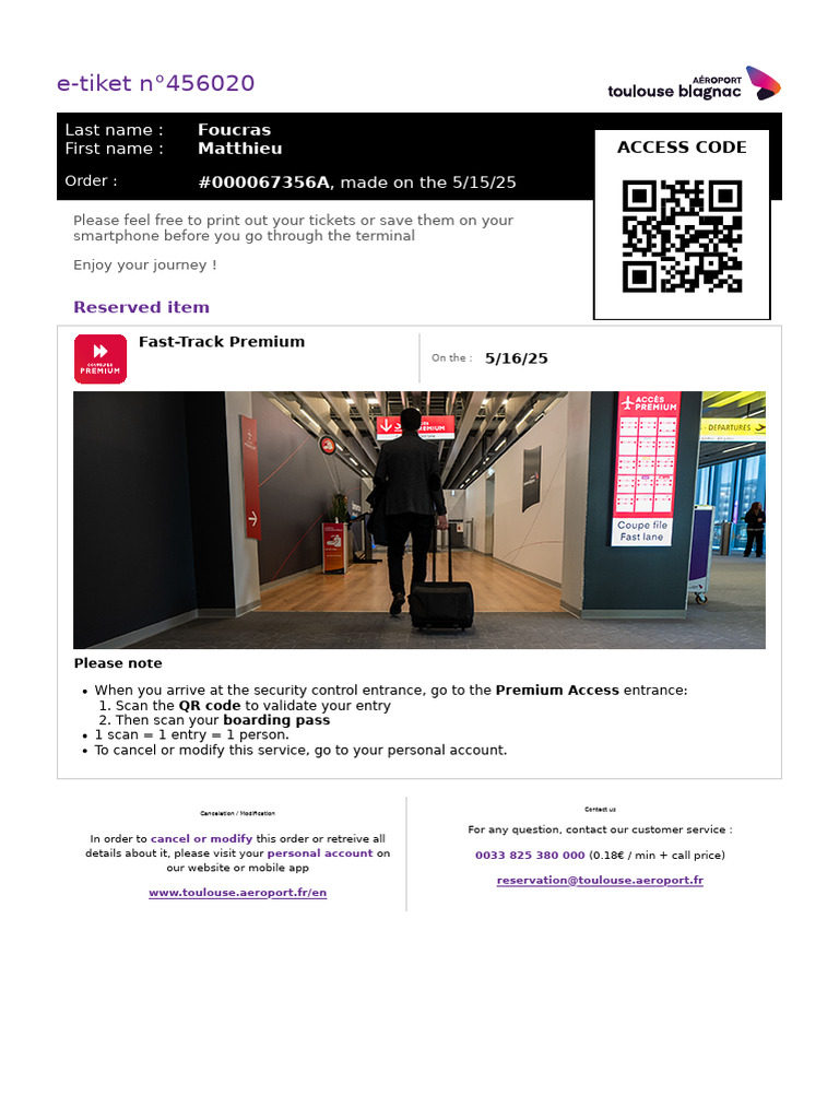 Fast-Track Premium Ticket Details | PDF