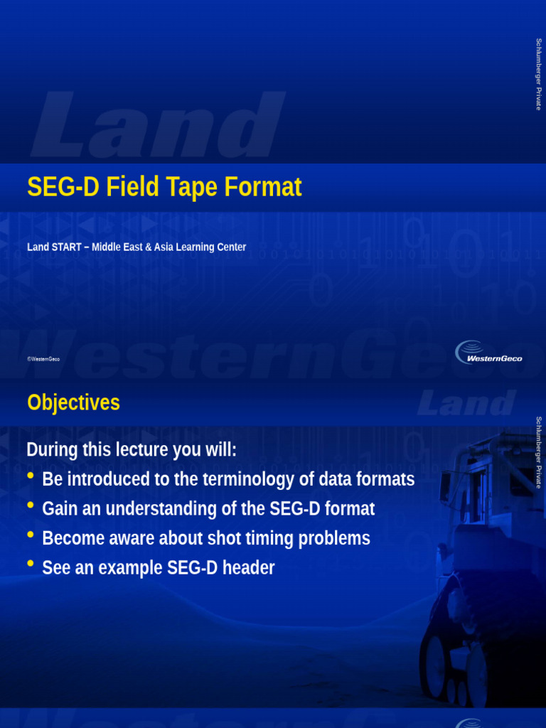 Land SEGD 4268066 02 | PDF | Bit | Integer (Computer Science)