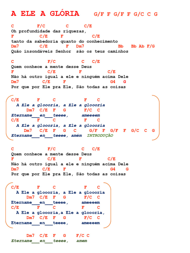 Letra da Música 