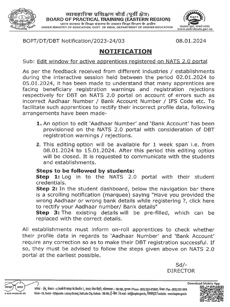 Notification | PDF