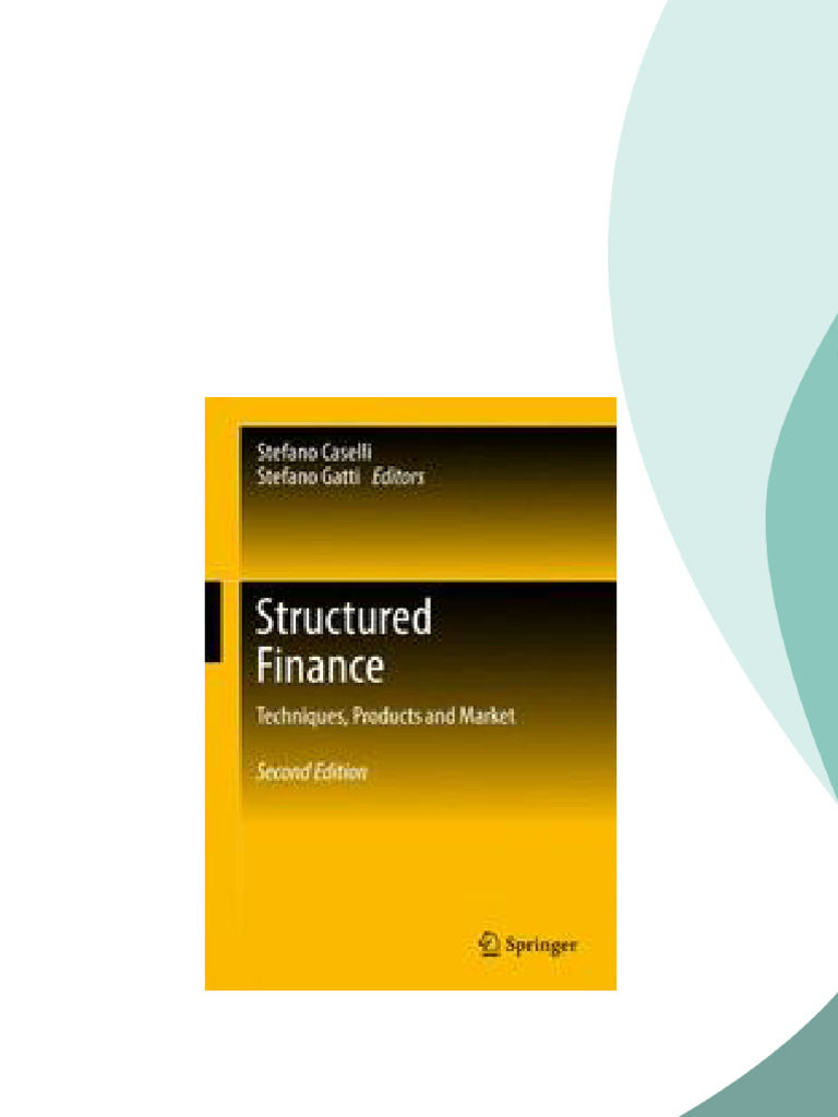 Structured Finance Techniques Products and Market 2nd Edition Stefano ...