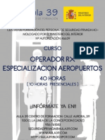 Curso de Operador RX Aeropuertos Semipresencial