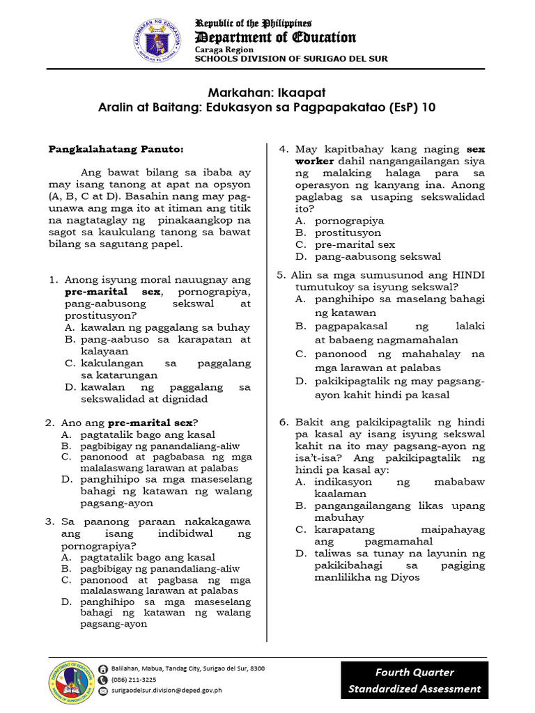 TQ EsP10 Q4 | PDF