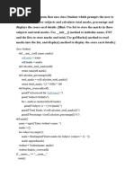 Student Marks Calculation Program | PDF | Computer Programming ...