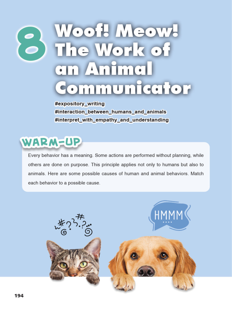 Understanding Animal Communication Techniques | PDF | Communication | Cats