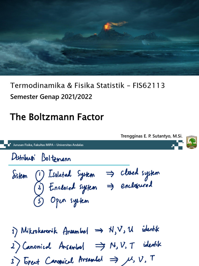 The Boltzmann Factor-2022 | PDF