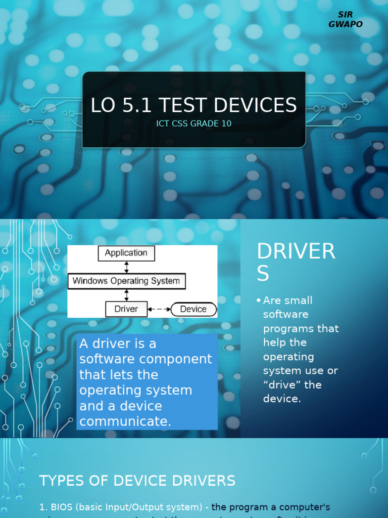 CSS Grade 10 Device Driver | PDF | Device Driver | Computer Hardware