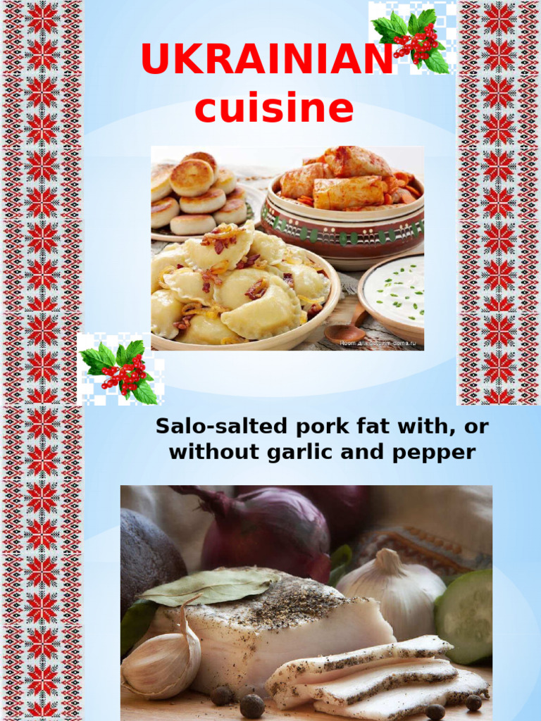 Traditional Ukrainian Cuisine Dishes | PDF