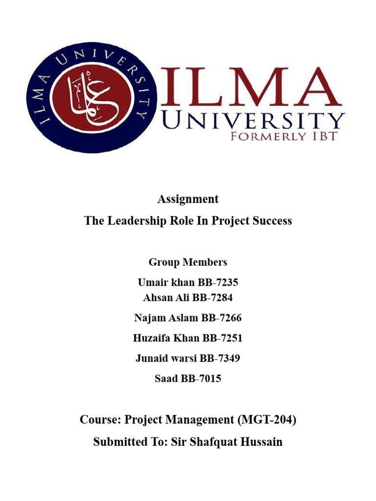 Leadership's Impact on Project Success | PDF | Leadership | Project ...