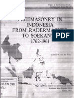 Freemasonry in Indonesia From Radermacher to Soekanto 1762-1961 -- Paul W Van Der Veur