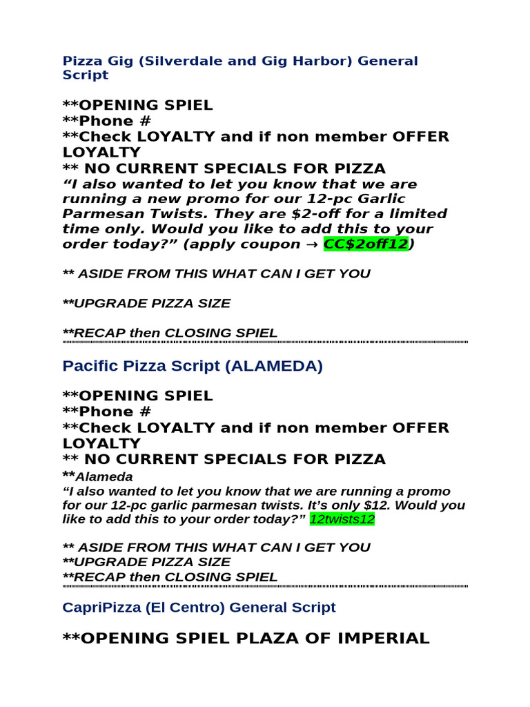 SCRIPT for printing | PDF