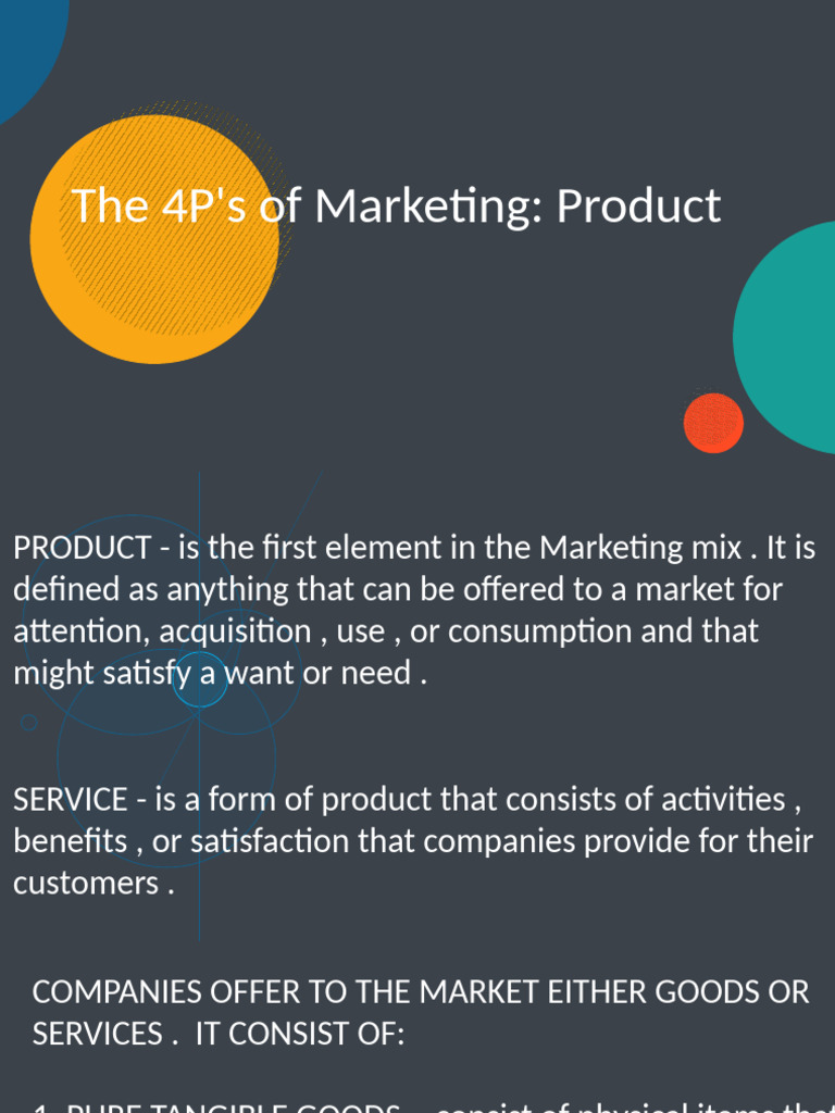 Understanding Product in Marketing Mix | PDF | Goods | Marketing