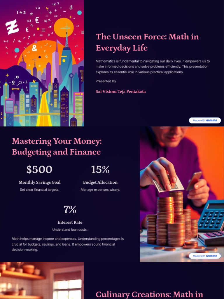 The Unseen Force Math in Everyday Lifeee PDF Mathematics Expense