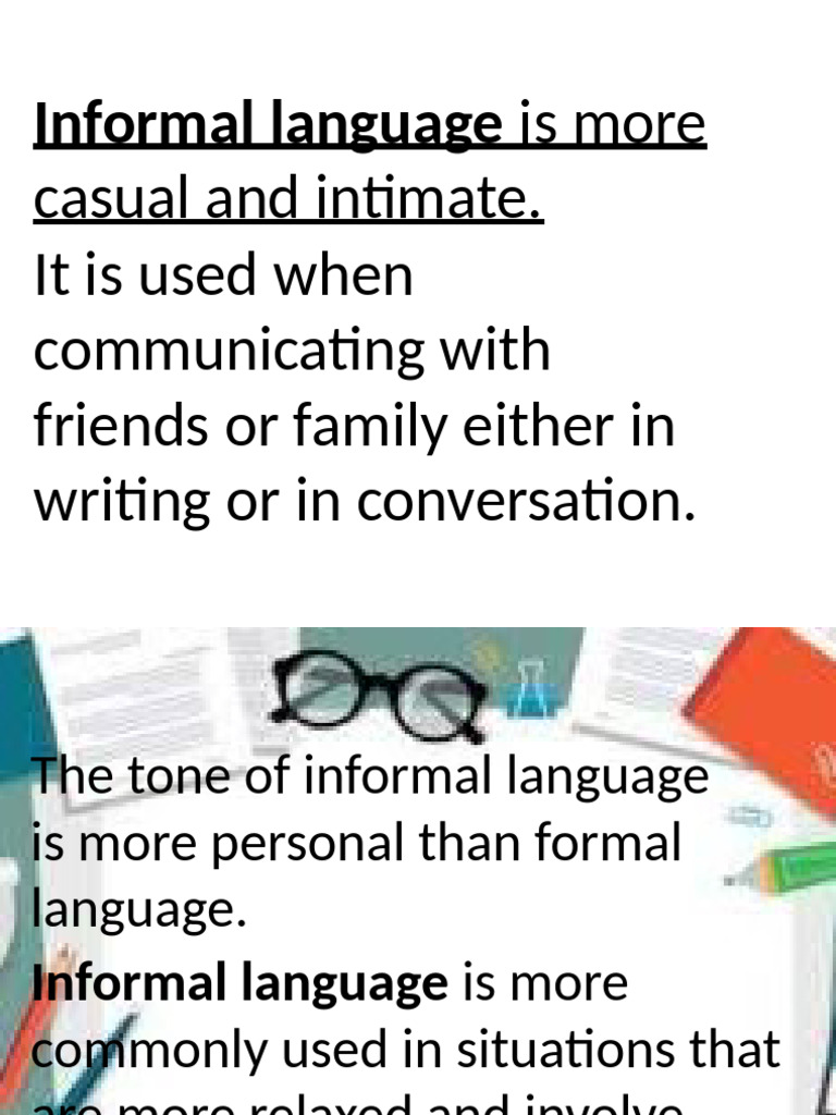 Informal Language Use | PDF