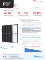 Trina Solar 600W Bifacial Module Datasheet | PDF | Solar Panel ...