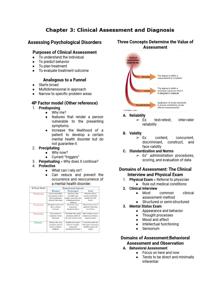 Clinical Assessment of Psychological Disorders | PDF | Diagnostic And ...