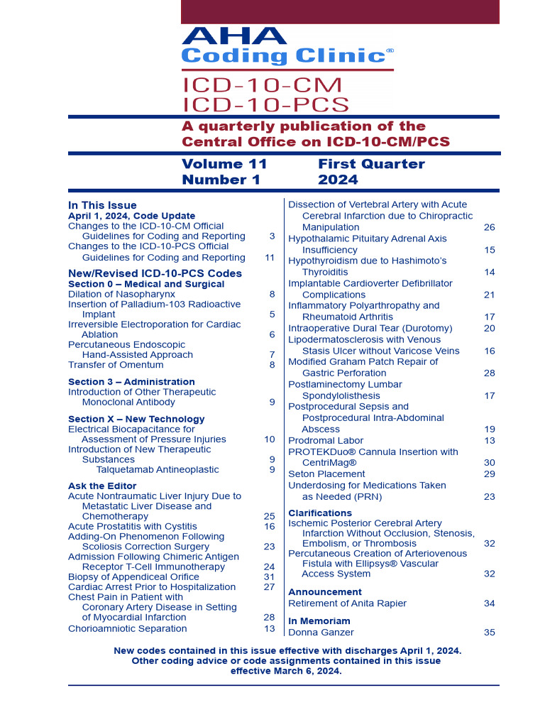 ICD-10 Code Updates Q1 2024 | PDF | Childbirth | Hypothyroidism