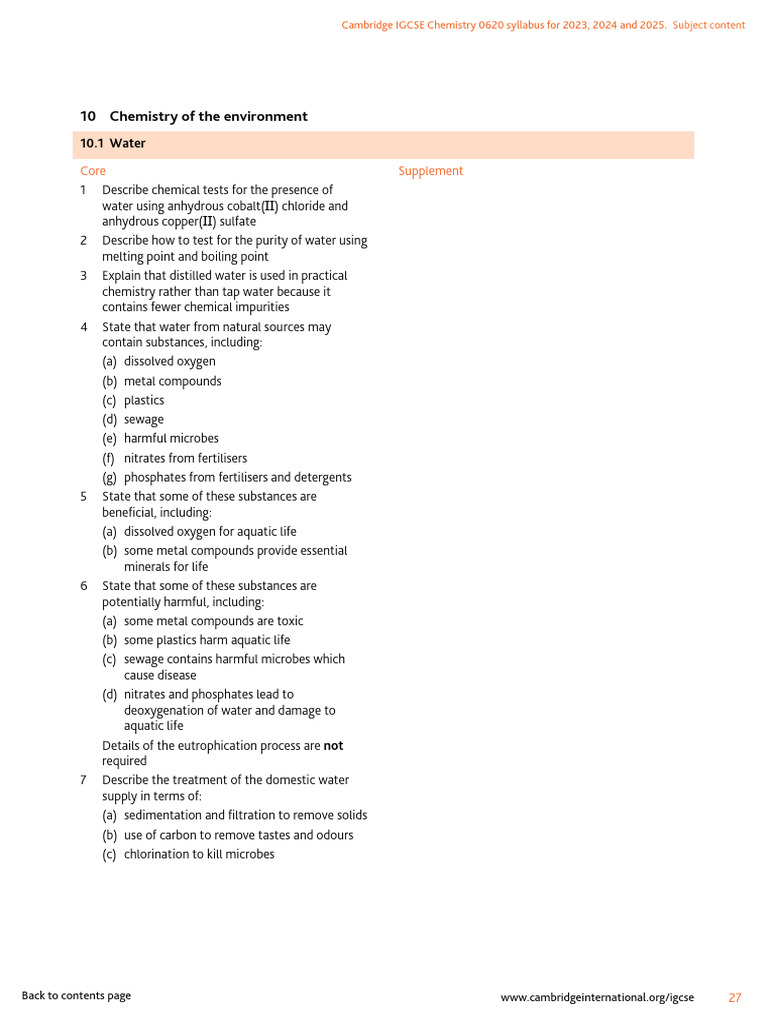 Environmental Chemistry for IGCSE | PDF | Combustion | Exhaust Gas