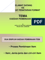 Kaedah Pembinaan Item